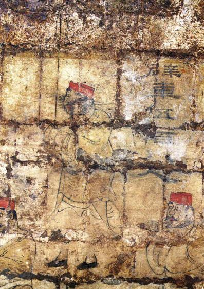 望都汉墓壁画辟车伍佰